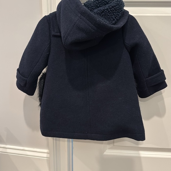Wool Crewcuts Navy Duffle Coat size 2 - Picture 4 of 6